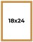 18x24 Solid Wood Antique Picture Frame with UV-Resistant Acrylic & Acid-Free Backing, Available in 4 Finishes: Bronze, Gold, Silver, and Gold with Black